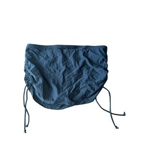 Freshwater Womens Side Tie Shirred Swim Skirt Black FA91KB05RZ Size M NEW